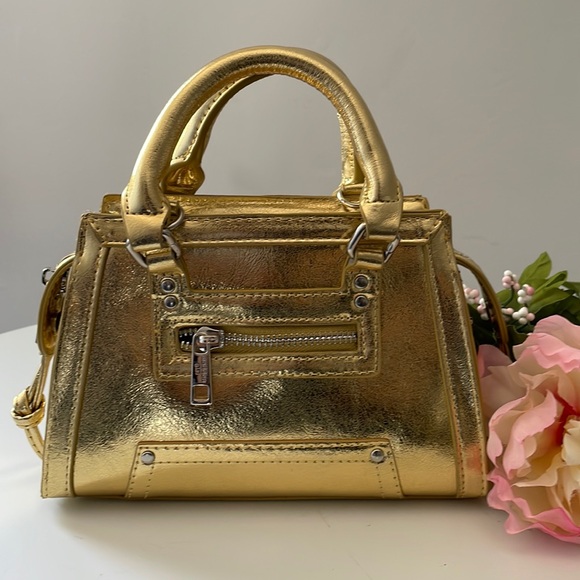 Pretty Metallic Gold City Bag - Picture 1 of 16